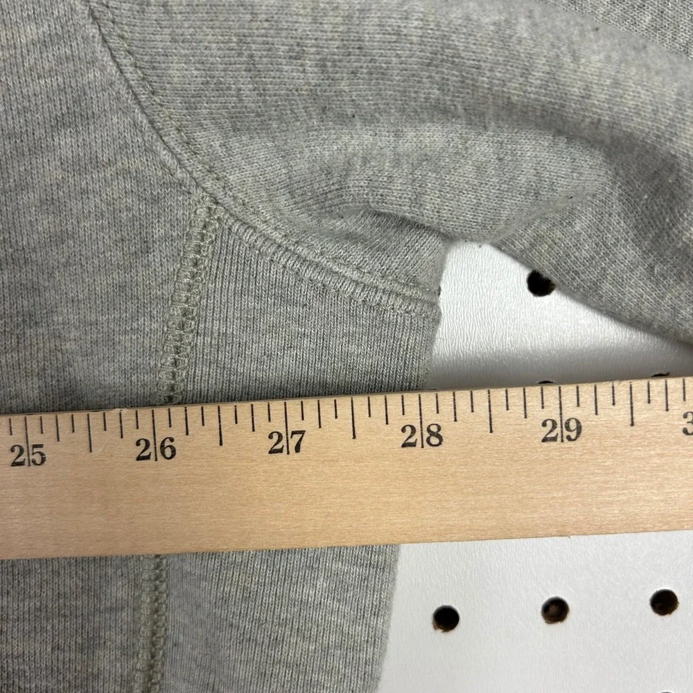 Polo Ralph Lauren 2XB Big Gray Full Zip Waffle Lined Hoodie Sweatshirt White Y2K